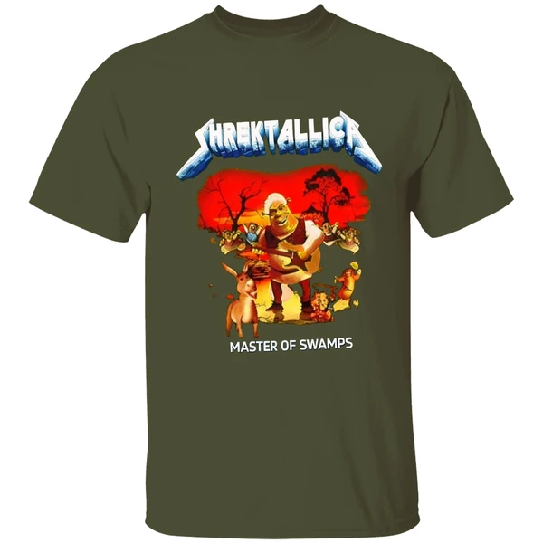 Shrektallica Shrek Master Of Swamps Shirt - Image 4