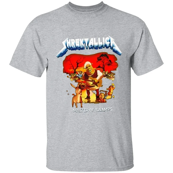 Shrektallica Shrek Master Of Swamps Shirt - Image 9