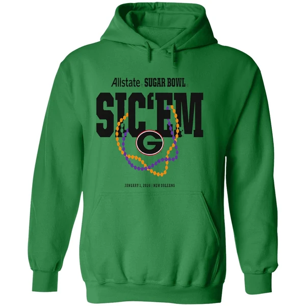 Sic Em Georgia Bulldogs Allstate Sugar Bowl 2026 Hoodie - Image 2