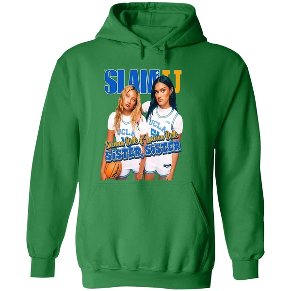Sienna Betts And Lauren Betts Sister Sister Ucla Slam Hoodie - Image 2