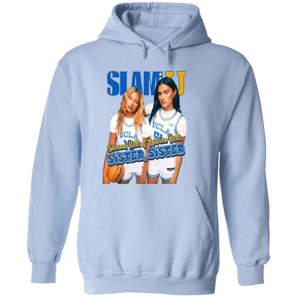 Sienna Betts And Lauren Betts Sister Sister Ucla Slam Hoodie - Image 4