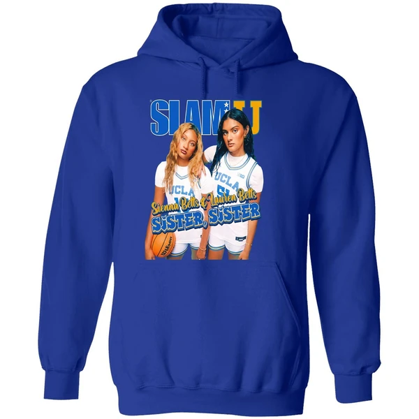 Sienna Betts And Lauren Betts Sister Sister Ucla Slam Hoodie - Image 7