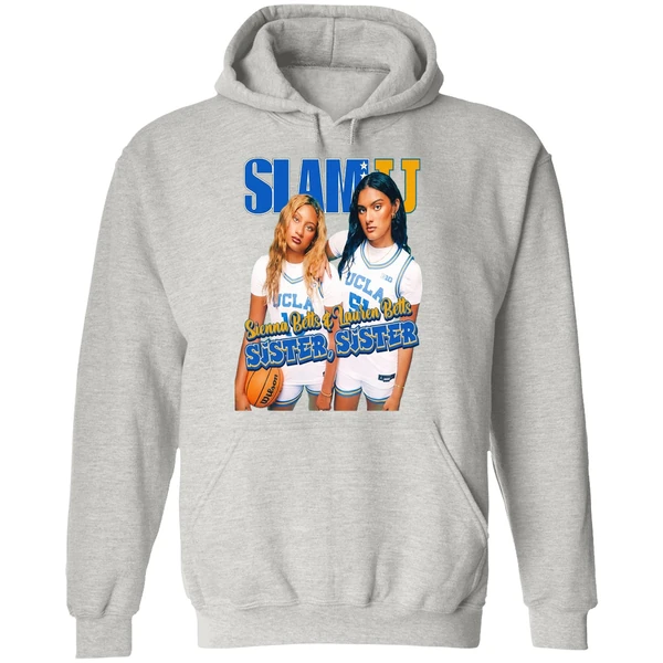 Sienna Betts And Lauren Betts Sister Sister Ucla Slam Hoodie - Image 9
