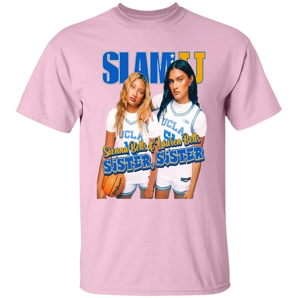 Sienna Betts And Lauren Betts Sister Sister Ucla Slam Shirt - Image 3