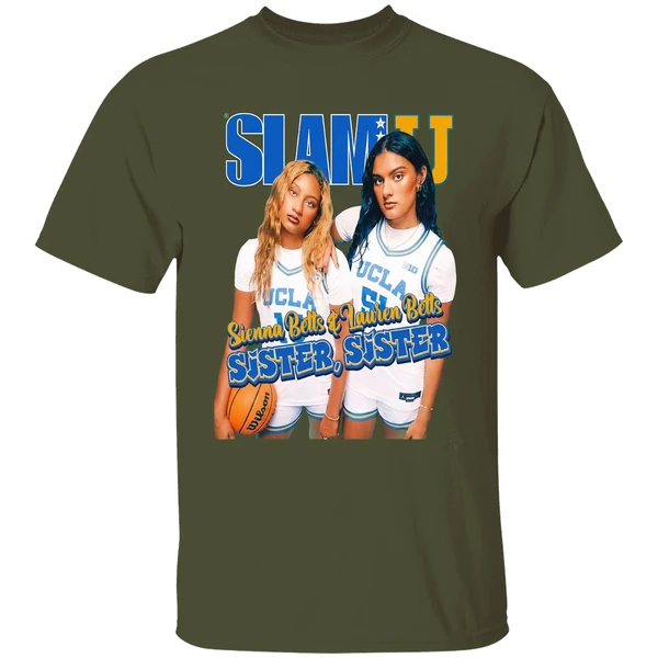 Sienna Betts And Lauren Betts Sister Sister Ucla Slam Shirt - Image 4