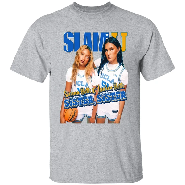 Sienna Betts And Lauren Betts Sister Sister Ucla Slam Shirt - Image 9