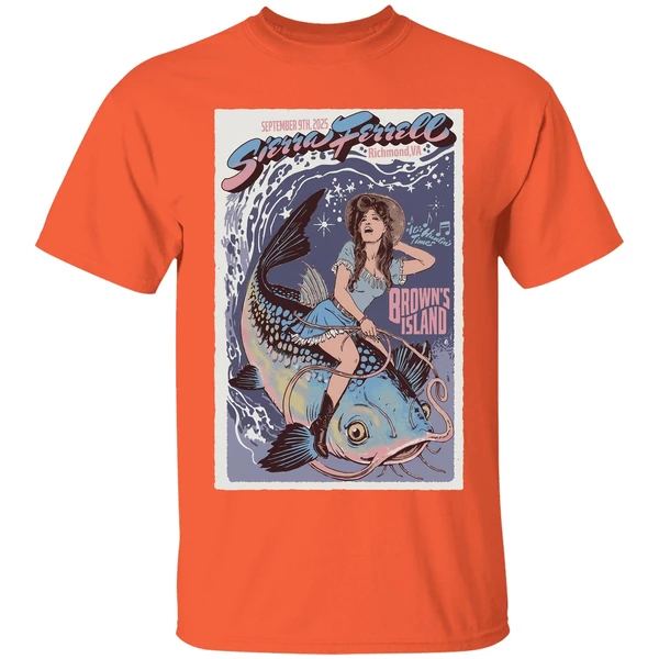 Sierra Ferrell Sept 9 2025 Browns Island Richmond Va Event Poster Shirt - Image 3