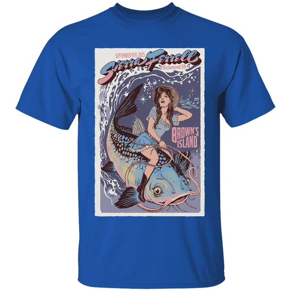 sierra ferrell sept 9 2025 browns island richmond va event poster shirt royalblue