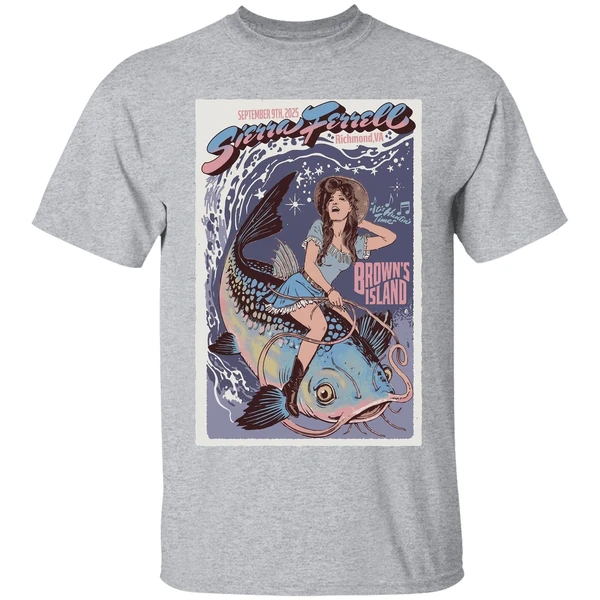 sierra ferrell sept 9 2025 browns island richmond va event poster shirt sportgrey