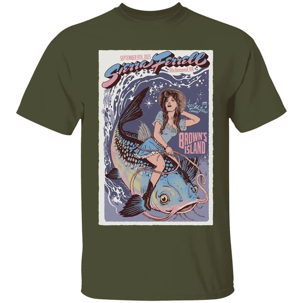 Sierra Ferrell Sept 9 2025 Browns Island Richmond Va Event Poster Shirt - Image 9