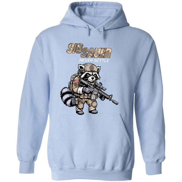 Sig Sauer Never Settle Raccoon Camo Hoodie - Image 4