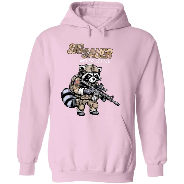 Sig Sauer Never Settle Raccoon Camo Hoodie - Image 5