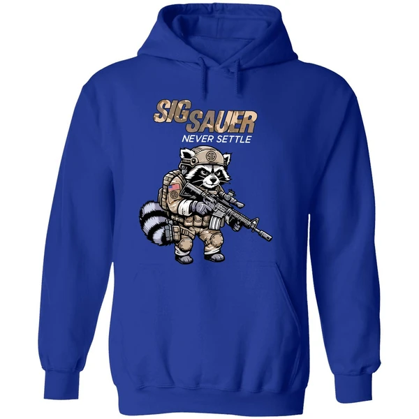 Sig Sauer Never Settle Raccoon Camo Hoodie - Image 7