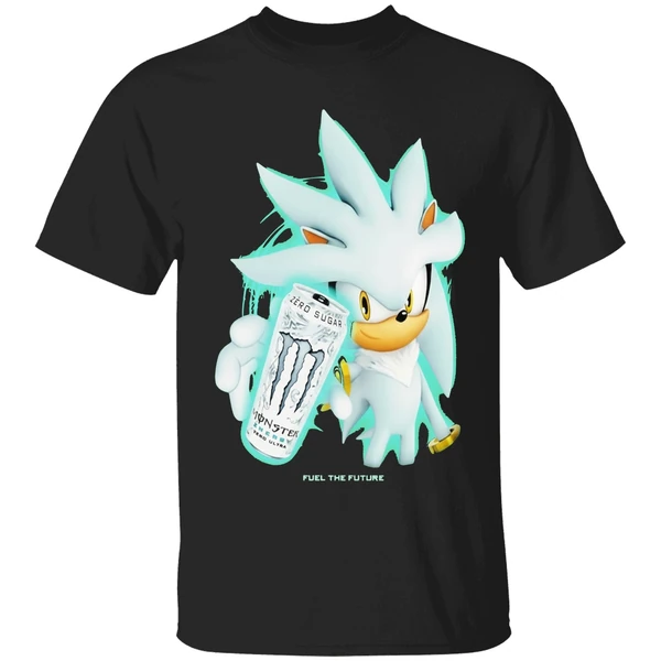 Silver The Hedgehog Zero Sugar Monster Drink Shirt