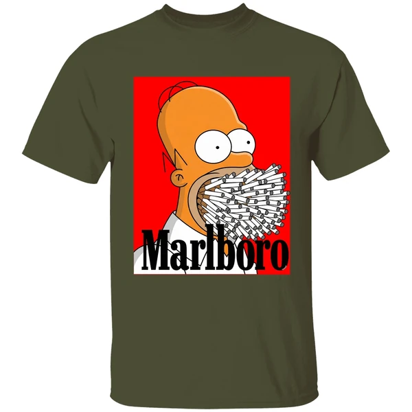 Simpson Homer Marlboro Shirt - Image 9