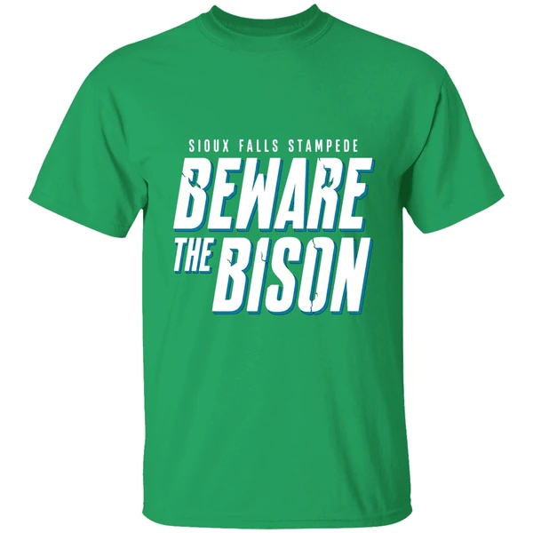 Sioux Falls Stampede Clark Cup Final 2026 Beware The Bison Shirt - Image 2