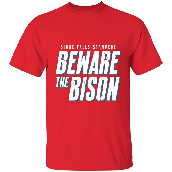 Sioux Falls Stampede Clark Cup Final 2026 Beware The Bison Shirt - Image 7
