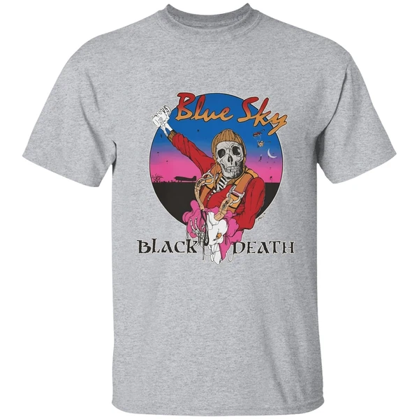 Skeleton Blue Sky Black Death Shirt - Image 6