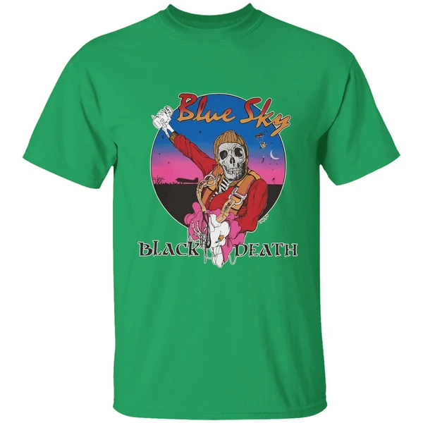 Skeleton Blue Sky Black Death Shirt - Image 8