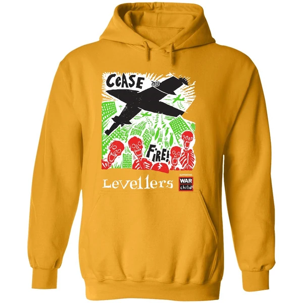 Skeleton Cease Fire Levellers Band Hoodie
