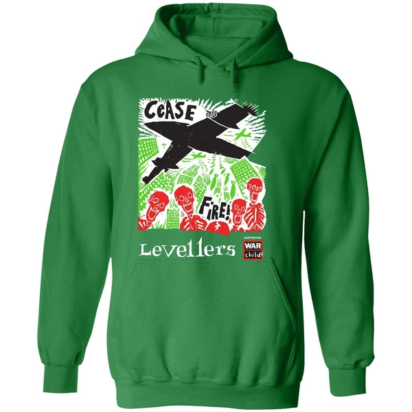 Skeleton Cease Fire Levellers Band Hoodie - Image 2