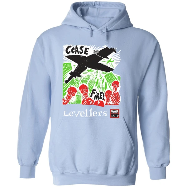 Skeleton Cease Fire Levellers Band Hoodie - Image 4