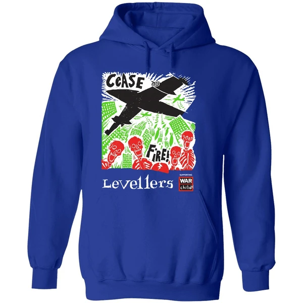 Skeleton Cease Fire Levellers Band Hoodie - Image 7