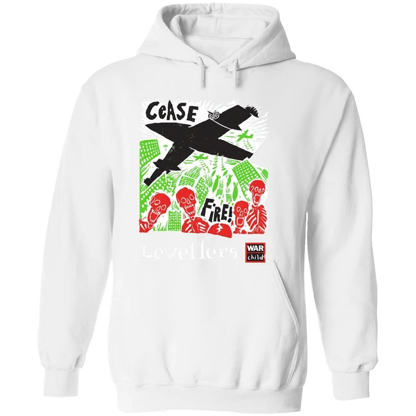 Skeleton Cease Fire Levellers Band Hoodie - Image 8