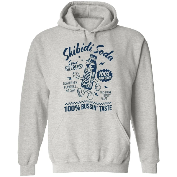 Skibidi Soda Sour Rizzberry 100 Percent Bussin Taste Hoodie - Image 9