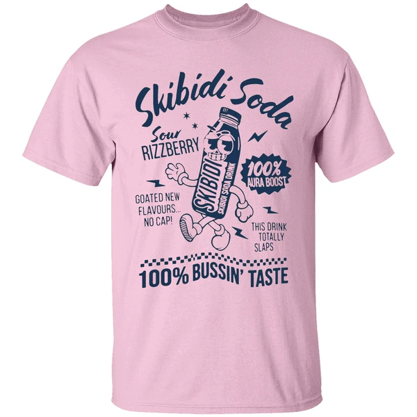 Skibidi Soda Sour Rizzberry 100 Percent Bussin Taste Shirt - Image 2
