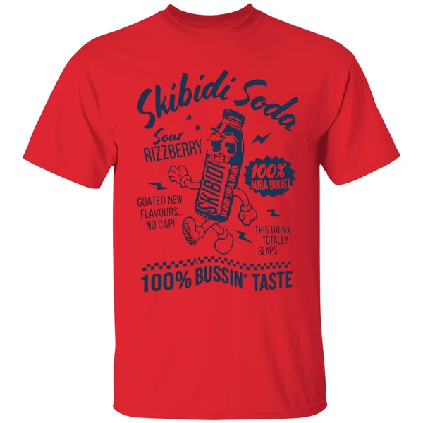 Skibidi Soda Sour Rizzberry 100 Percent Bussin Taste Shirt - Image 4