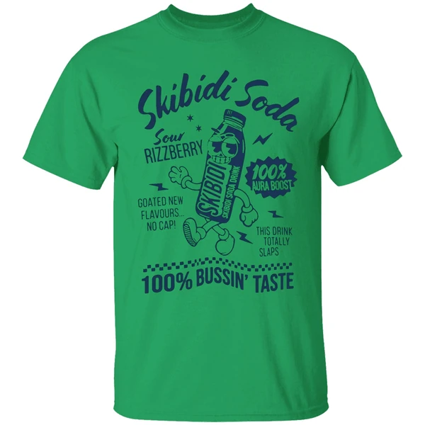 Skibidi Soda Sour Rizzberry 100 Percent Bussin Taste Shirt - Image 8
