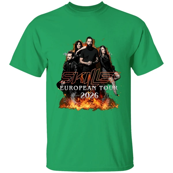 Skillet Eu Uk Tour 2026 Schedule Shirt - Image 2