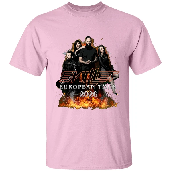 skillet eu uk tour 2026 schedule shirt lightpink