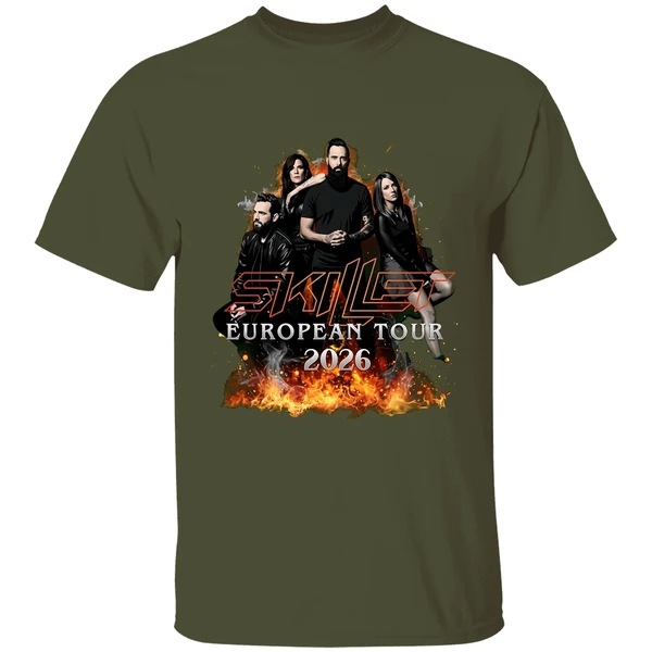 Skillet Eu Uk Tour 2026 Schedule Shirt - Image 4
