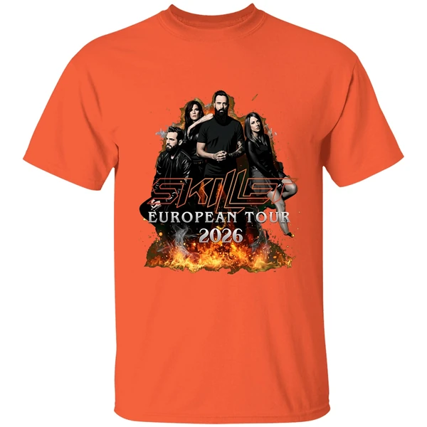 skillet eu uk tour 2026 schedule shirt orange
