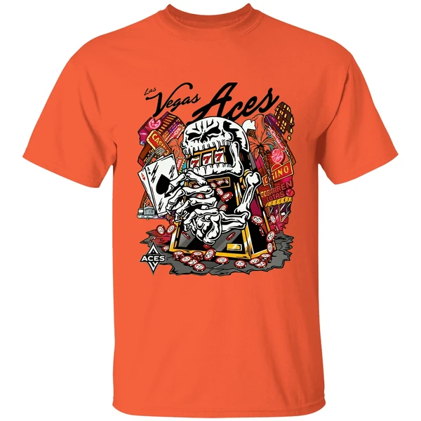 Skull Aces Slot Machine Champion Aja Wilson Las Vegas Aces Warren Lotas Shirt - Image 5