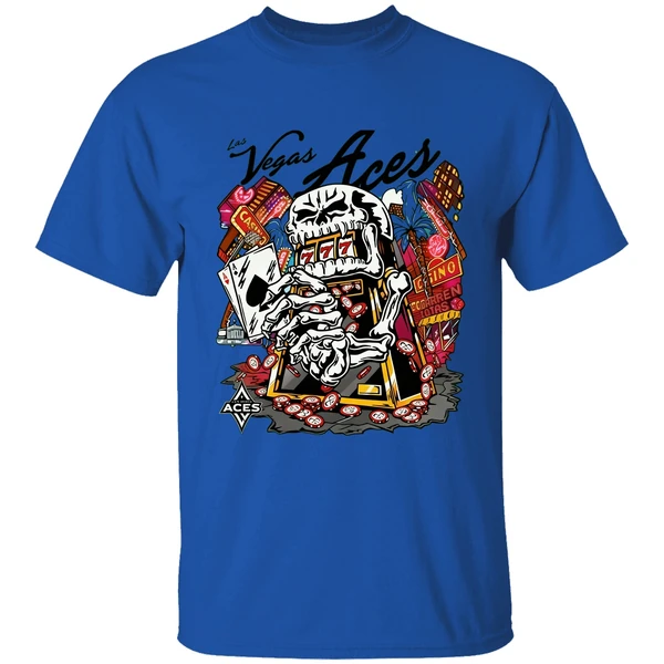 Skull Aces Slot Machine Champion Aja Wilson Las Vegas Aces Warren Lotas Shirt - Image 7
