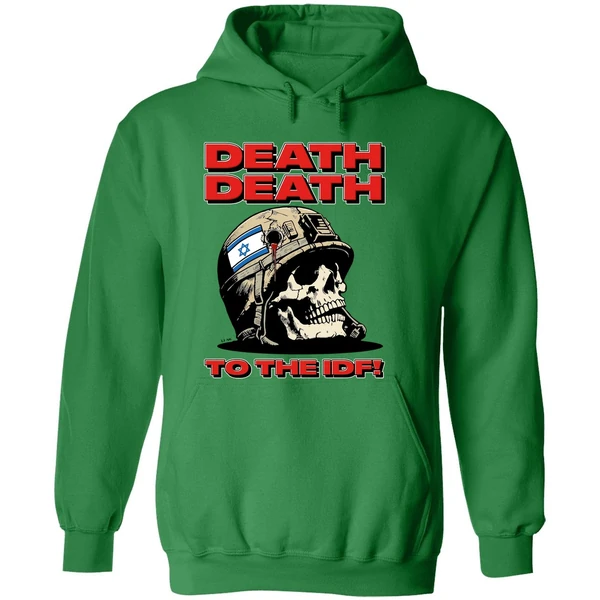 Skull Flag Israel Death Death To The Idf Hoodie - Image 2