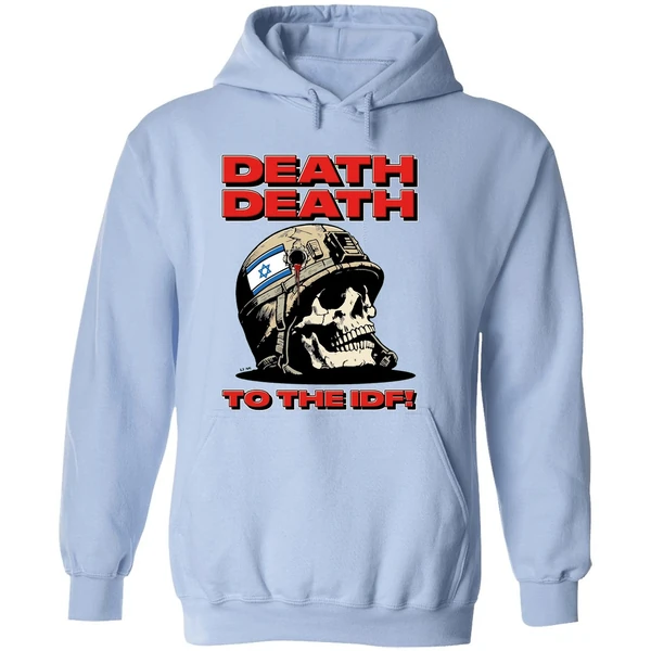 Skull Flag Israel Death Death To The Idf Hoodie - Image 4