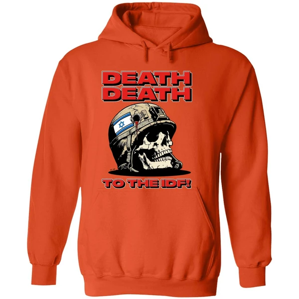 Skull Flag Israel Death Death To The Idf Hoodie - Image 6