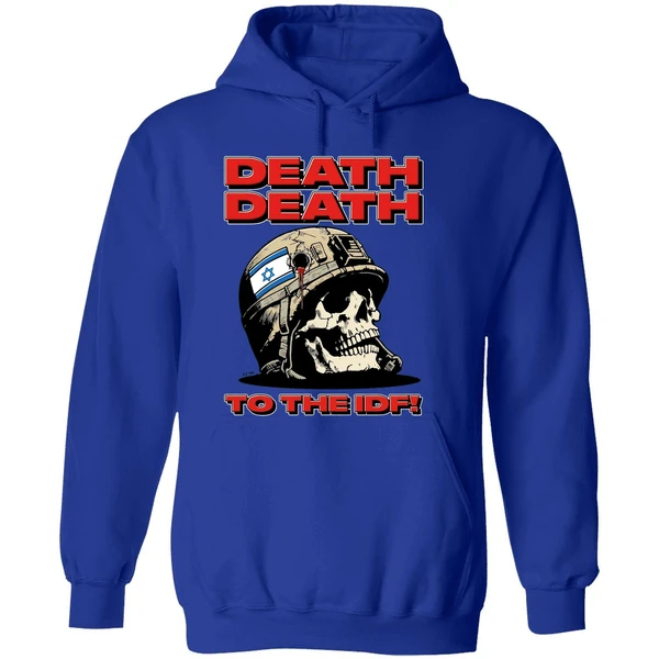 Skull Flag Israel Death Death To The Idf Hoodie - Image 7