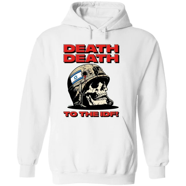 Skull Flag Israel Death Death To The Idf Hoodie - Image 8