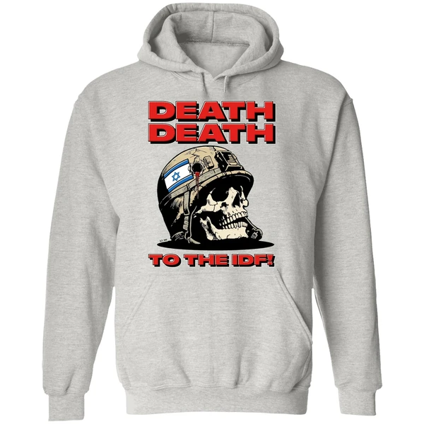 Skull Flag Israel Death Death To The Idf Hoodie - Image 9