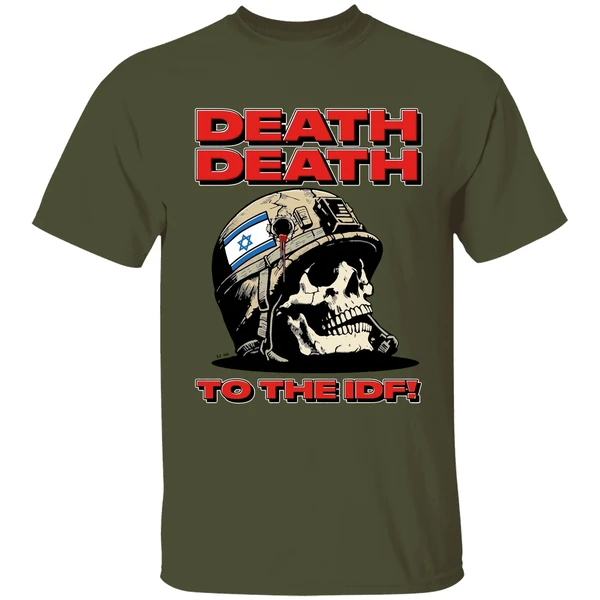 Skull Flag Israel Death Death To The Idf Shirt - Image 4