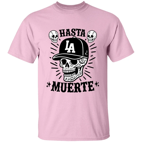 Skull Hasta Muerte Los Angeles Dodgers Football Shirt Skull Hasta Muerte Los Angeles Dodgers Football Shirt