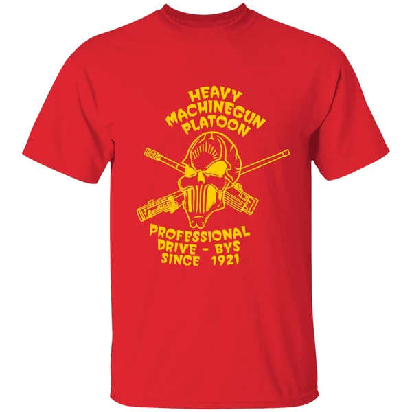 Skull Heavy Machinegun Platoon Professional Drive Bys Since 1921 Shirt - Image 6