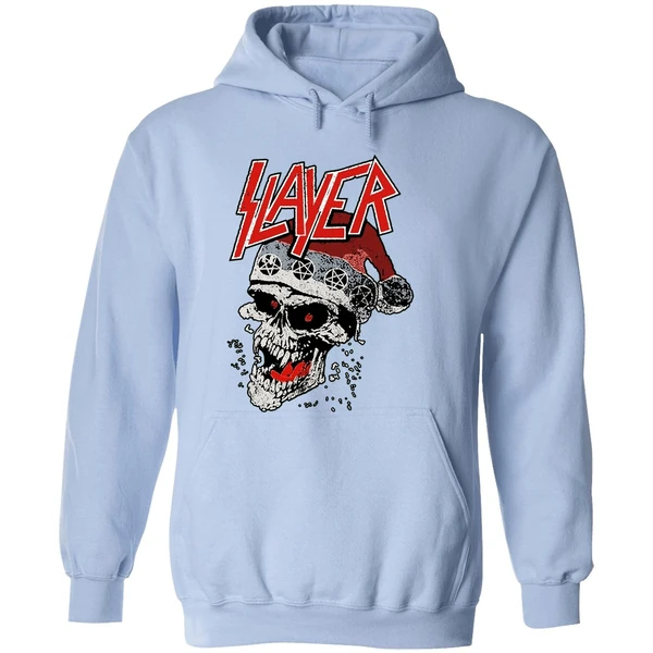 Slayer Laughing Skull Holiday Christmas Hoodie - Image 4