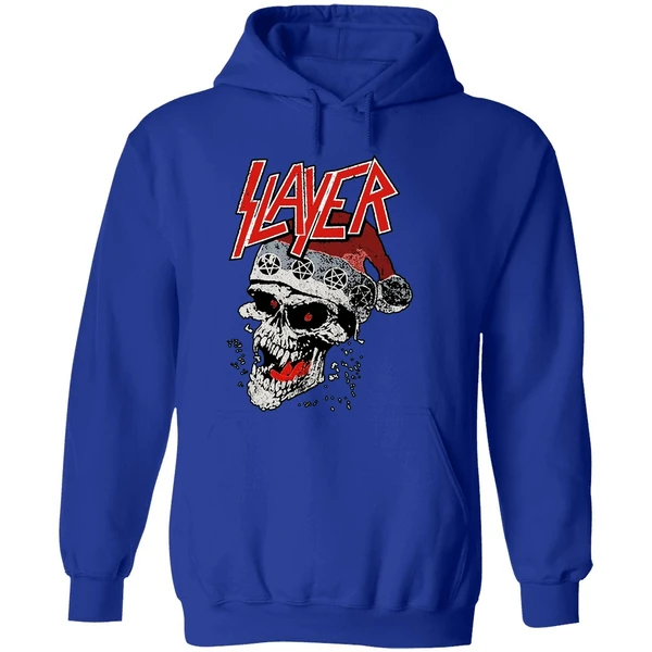 Slayer Laughing Skull Holiday Christmas Hoodie - Image 7