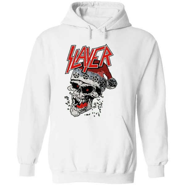 Slayer Laughing Skull Holiday Christmas Hoodie - Image 8